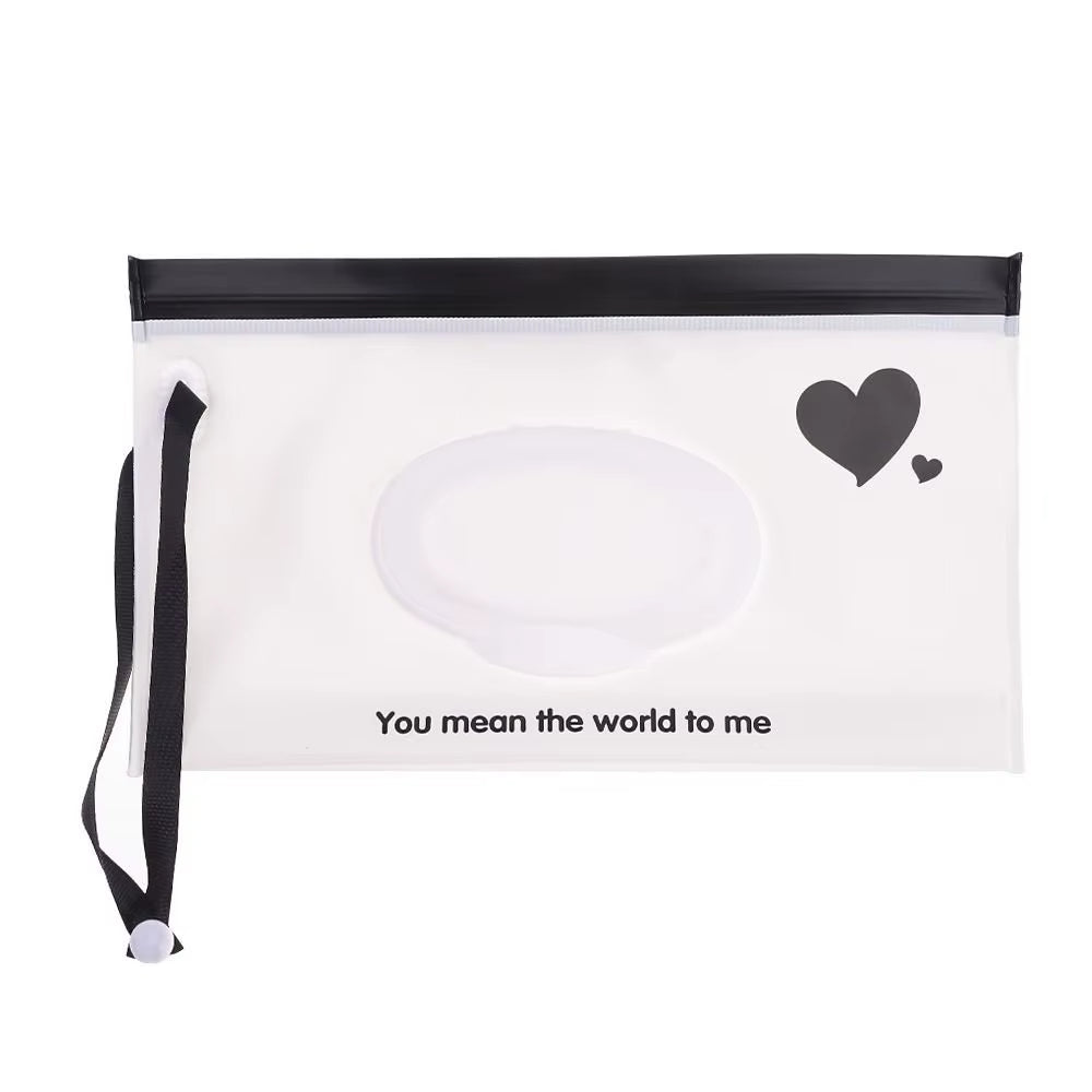 EVA Baby Wet Wipe Pouch Portable Wipes Holder Case Flip Cover Snap-Strap Reusable Refillable Cosmetic Pouch Useful Tissue Box