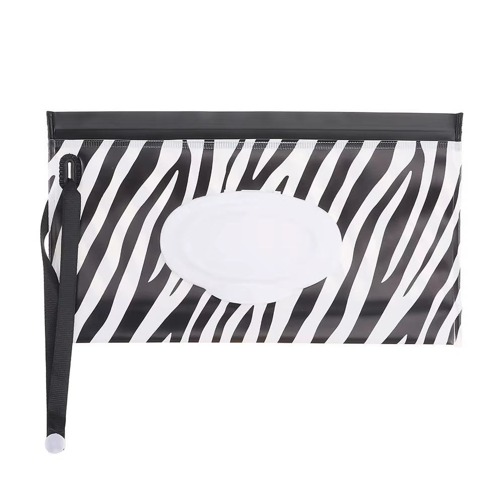 EVA Baby Wet Wipe Pouch Portable Wipes Holder Case Flip Cover Snap-Strap Reusable Refillable Cosmetic Pouch Useful Tissue Box