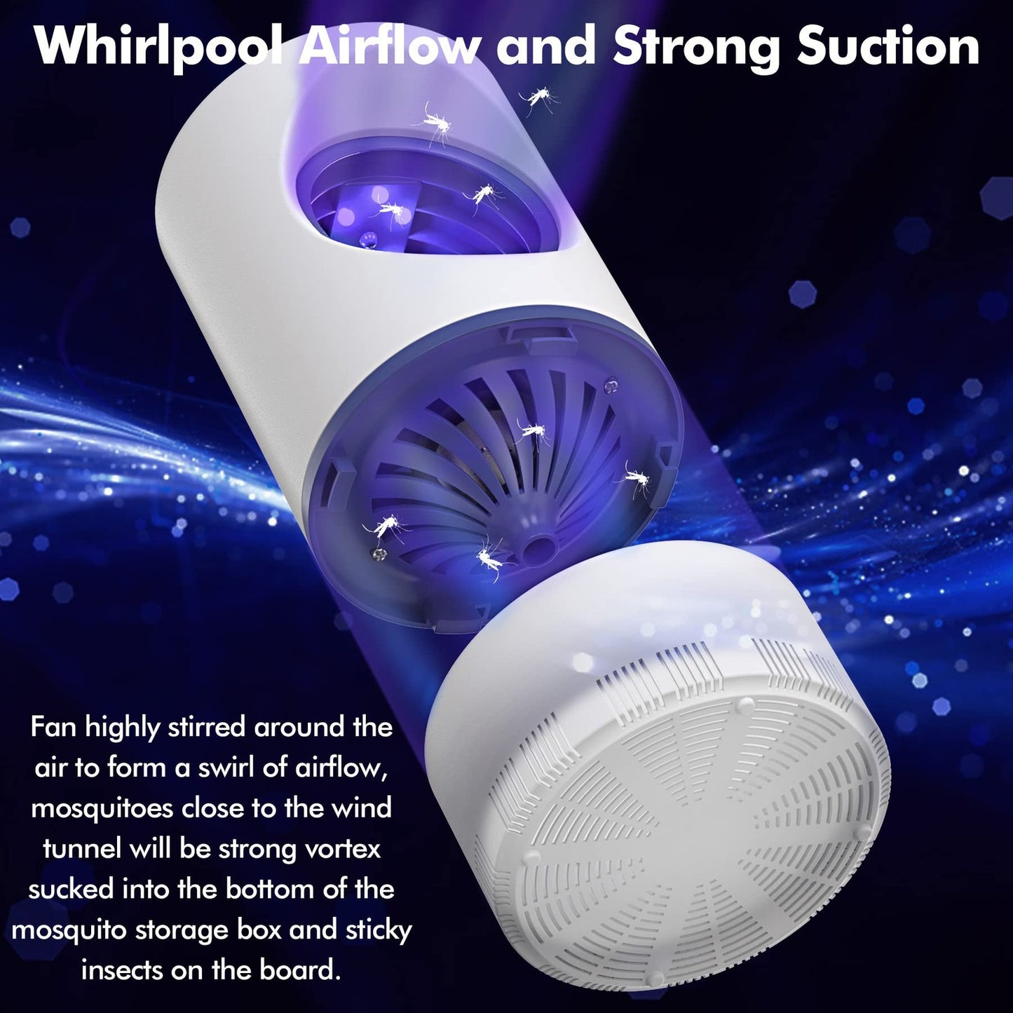 Bug Zappers Mosquito Zappers, Fly Traps for Indoors Electronic Mosquito Kille...