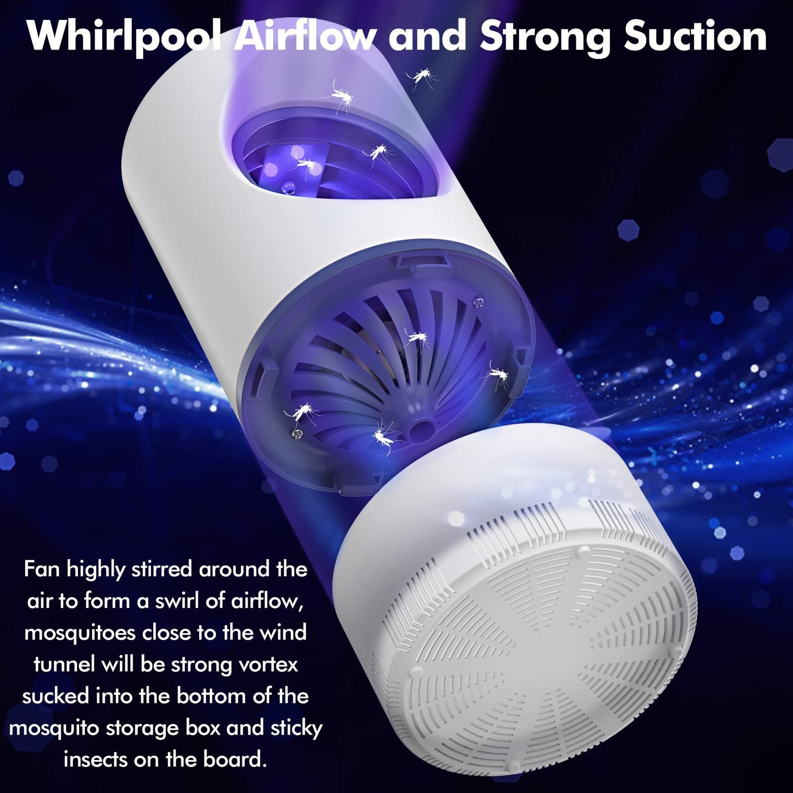 Bug Zappers Mosquito Zappers, Fly Traps for Indoors Electronic Mosquito Kille...