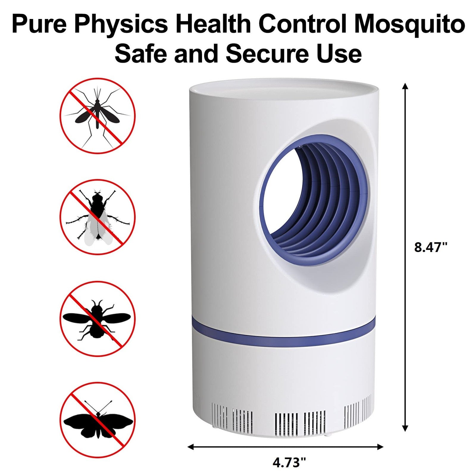 Bug Zappers Mosquito Zappers, Fly Traps for Indoors Electronic Mosquito Kille...